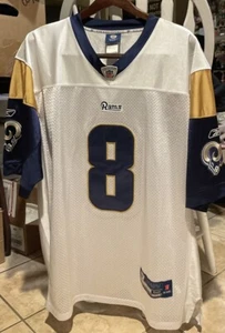 Reebok NFL ON FIELD Los Angeles Rams Sam Bradford #8 Jersey Size 52 - Picture 1 of 6