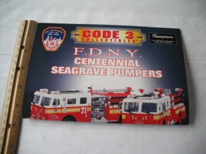 CÓDIGO 3 COLECCIONABLES FDNY Centenario Seagrave Bombas 71 y 69 Hoja Publicitaria - Imagen 1 de 2