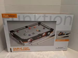 Funktion Tabletop Mini Pool Billiards Game Set - Complete with All Accessories - Picture 1 of 5