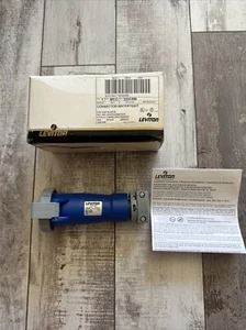 *NUEVO* Leviton 320C6W Pin hermético y conector de manga 20A 2P3-W 250AC - Imagen 1 de 6