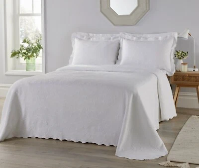 Diana Cowpe MATELASSE THROW STYLE BEDSPREAD Lightweight All Seasons Coverlet