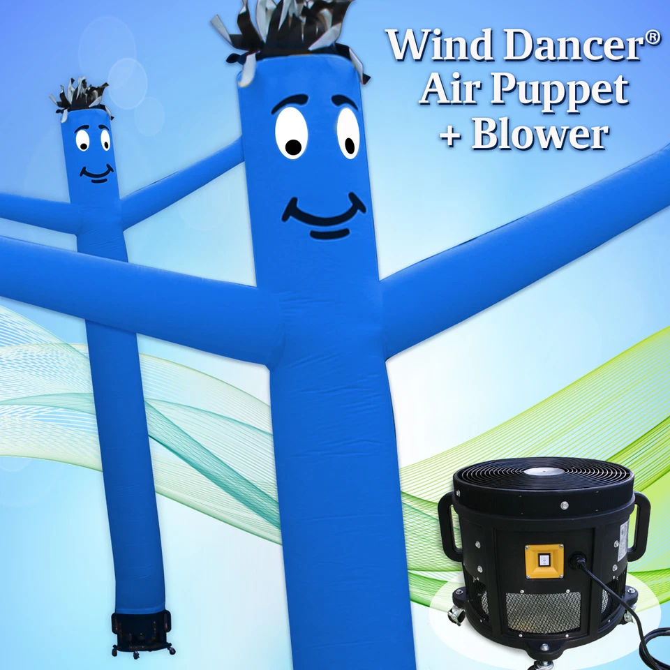 20-Feet Custom Sky Wavy Man Inflatable Wind Dancer Air Puppet