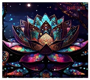 Envoltura de vaso de sublimación de 20 oz Lotus listo para presionar transferencia - Imagen 1 de 1
