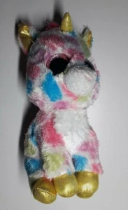 TY Beanie Boo: FANTASIA das Einhorn 6 Zoll GLITZERAUGEN - Bild 1 von 3