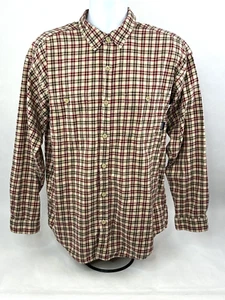 Patagonia Shirt Mens Large Lightweight Fjord Flannel Plaid Organic Cotton - Picture 1 of 11