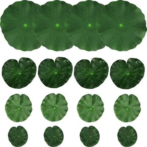 Artificial Floating Foam Lotus Leaves Artificial Foliage Pond Decor 30cm+18cm... - Picture 1 of 7