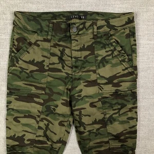 Level 99 Pants Womens 30 Green Olive Utility Camo Jogger High Rise - Picture 1 of 12