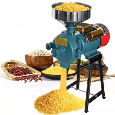 Elektrische Getreidemühle 3000W 110V Getreide Mais Weizen Mehlmühle mit Trichter - Bild 1 von 4
