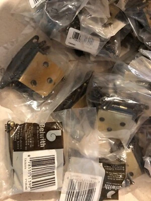 Bisagras de gabinete Belwith Hardware antiguas de latón P139-AB nuevas en paquete 47 pares  Foto 1 de 3