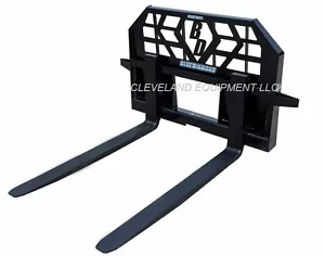 NEW BLUE DIAMOND SKID STEER LOADER PALLET FORKS - 5000 LB CAPACITY - Picture 1 of 9
