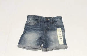 12M Toddler Girls Blue Jean Shorts - Cat & Jack - Picture 1 of 4