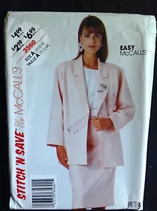 Pattern Stitch ’n Save 3560 misses unlined jacket and skirt, retro 80s - Picture 1 of 2