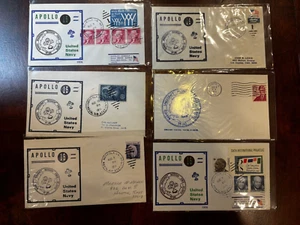 Apollo 15 Space 1971 Atlantic Recovery Force US Navy Vessels 6 Covers BECK + !! - Picture 1 of 2