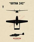 WWII German Gotha Go 242 Transport Glider Aircraft Recognition Poster V-1
