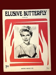 Elusive Butterfly Noten 1965 Bob Lind Jane Morgan Cover Metric Music Epic - Bild 1 von 3