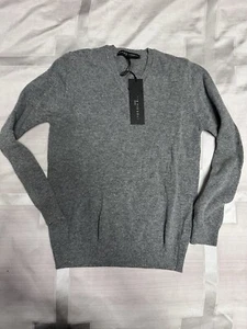 Daniele Fiesoli Grey Merino Wool Boy’s  Sweater Made In Italy Size 10 Years Old - Picture 1 of 9