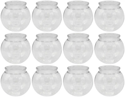 Чаши плюща 4 дюйма (100 мм) прозрачные пластиковые небьющиеся упаковка 12 шт. - Изображение 1 из 4