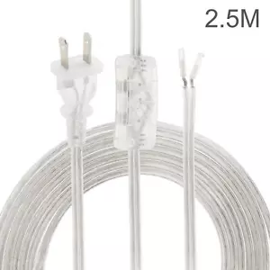 Lamp Cord has Button Switch for Wiring 18 AWG SPT-2 Transparent Extension Cable - Picture 1 of 12