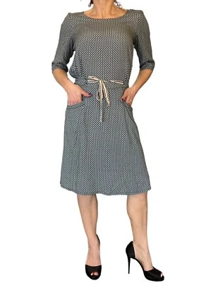 VESTIDO MUJER BELLEROSE MANGA CORTA CORDÓN CINTURA GEOMÉTRICO BELGIA 0 4/6 Foto 1 de 4