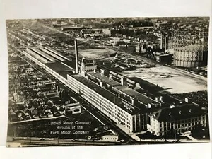 1920s LINCOLN MOTOR COMPANY Division of the Ford Motor Company Aerial Postcard - Picture 1 of 2