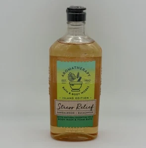 Bath & Body Works Aromatherapy Stress Relief Island Sandalwood Eucalyptus Wash - Picture 1 of 5