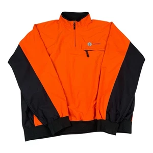 University of Illinois Fighting Illini 1/2 Zip Pullover, Orange, Men’s XXL - Picture 1 of 11