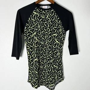 LuLaRoe Trikot Damen XXS schwarz Fledermausmuster - Bild 1 von 9