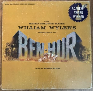 BEN-HUR ORIGINAL SOUNDTRACK DELUXE EDITION 1959 Vinyl LP BOX SET W/BOOK VINTAGE - Picture 1 of 13
