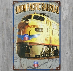 Union Pacific Railroad 8 x 12 Vintage Novelty Metal Sign Made In USA - Picture 1 of 3