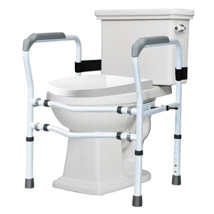 Toilet Safety Rail Free Standing with 360° Rotatable Clip for Disable Elderly - Picture 1 of 10