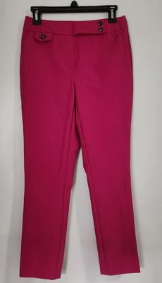 Nicole Miller Pants Size Small Pink Cropped Foto 1 de 4