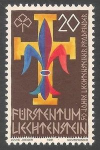 Liechtenstein 1981 MNH, 50th Anniversary of Liectenstein Scouts, Scouting - Picture 1 of 1