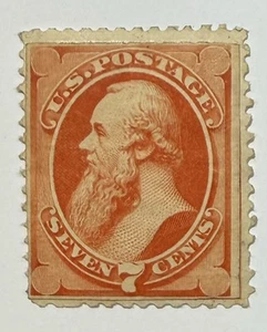 US #149 1870 7c vermillion Stanton MH/“perfs added” space filler; $900 SCV - Picture 1 of 4