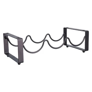 Metal Wine Rack Stackable Holder Elegant Storage Shelf Countertop Wine Storage - Picture 1 of 8