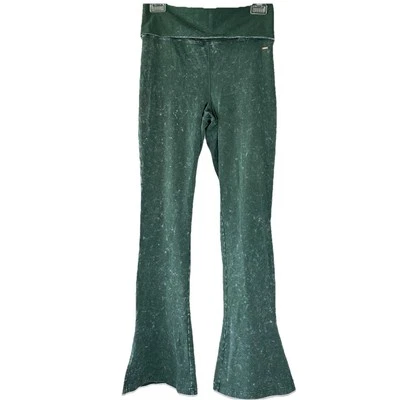 Pantalones Victorias Secret ROSA Para Mujer Talla M Algodón Plegable Acampanados Pierna Verde Acogedor Foto 1 de 4