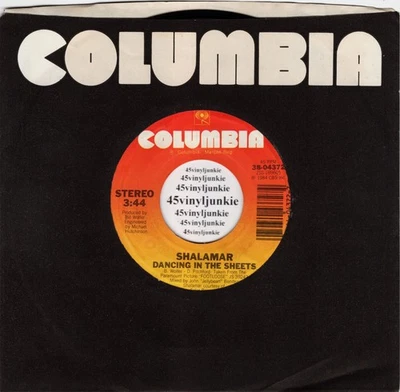 Shalamar NM 45 rpm "Dancing In The Sheets" on Columbia Records - Image 1 of 2