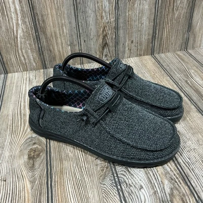 Zapatos Hey Dude Wendy Sox para mujer talla 9 EU 40 Micro Total negros informales cómodos Foto 1 de 4