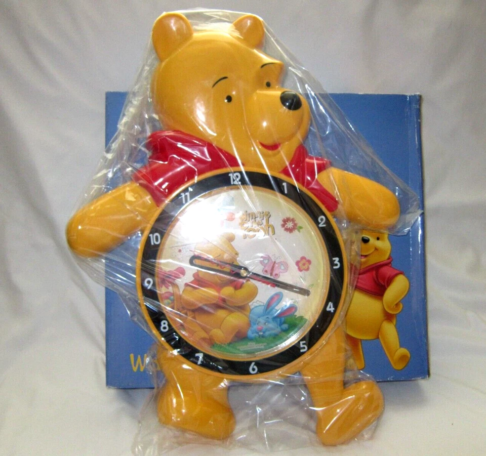 Disney 20" Winnie the Pooh Shape with Swing Legs Wall Clock-Brand New! - Image 1 of 1