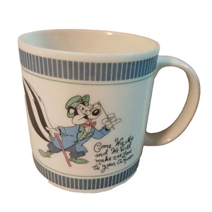 Tazza caffè porcellana Pepe Le Pew Warner Brothers Studio Store vintage 1992 16 oz - Foto 1 di 16