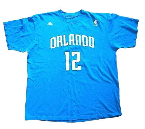 Orlando Magic Adidas T-Shirt Mens L Dwight Howard #12 Blue NBA Basketball BLUE Cover