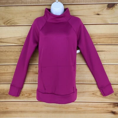 Xersion Athletic Sweatshirt Pullover Womens Size S Pink Fleece Pocket Thumbholes - Image 1 of 4