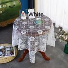 Pastoral Retro Embroidered Lace Tulle Tablecloth Sheer Table Cover Home Cafe