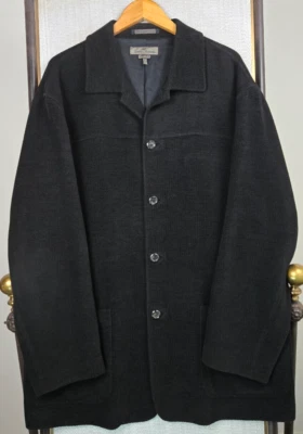 Abrigo TOMMY BAHAMA Para Hombres Tareas Talla XL Italiano Algodón/Lana Suelto Tejido Sin Estructura Foto 1 de 4