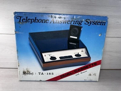 Vintage Dual Cassette TA-185 Telephone Answering System Made In Japan - Image 1 of 4