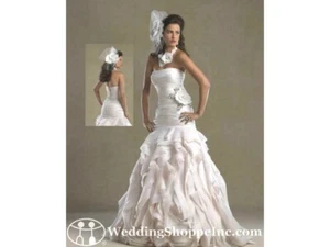 Forever Yours 4985 BRAND NEW Bridal gown Wedding Dress Fit & Flare Blush  8  - Picture 1 of 2