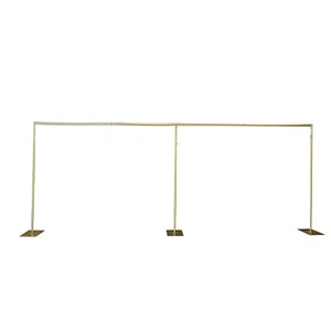 NEW Gold Photography Background Support Stand Wedding Backdrop Steel Stand Frame - Picture 1 of 16