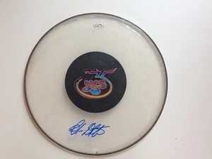 Yes Imagine John Lennon Alan White signed 16" drum head - Picture 1 of 4