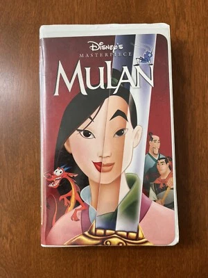 VHS Disney Mulan Masterpiece Series, NM tape In EX box - Image 1 of 4