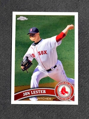 2011 Topps Chrome Baseball Jon Lester Boston Red Sox #55 - Image 1 of 2