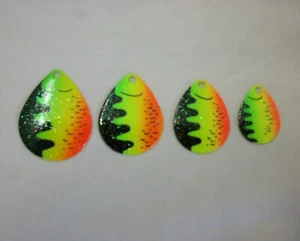 Colorado Spinnerbait Blades FIRETIGER SHAD 4 sizes to choose from 5 COUNT - Picture 1 of 1